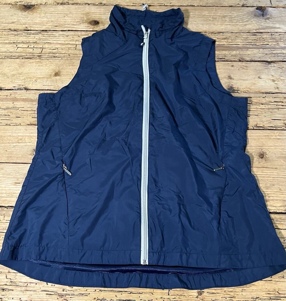 Sunice Women’s Size L Midnight Blue Wind Vest NWOT